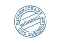 Stempel: 'Münster - Wissenschaft und Lebensart'