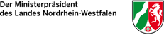 Logo "Der Ministerpräsident des Landes Nordrhein-Westfalen"
