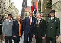 Ankunft des niederlndischen Knigs Willem-Alexander und der NRW-Ministerprsidentin Hannelore Kraft auf dem Prinzipalmarkt