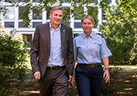 Jürgen Dekker und Angela Lüttmann, Polizei Münster
