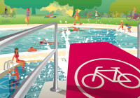 Alle Badegäste, die am 1. Mai mit dem Fahrrad zur Coburg kommen, erhalten freien Eintritt.