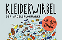 Plakatausschnitt Kleiderwirbel Plakatausschnitt Kleiderwirbel