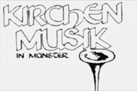 Schriftzug 'Kirchenmusik in Münster'