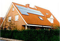 Haus mit Solardach
