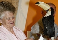 Seniorin bei einer Führung |Foto: LWL/Sagurna Seniorin bei einer Führung