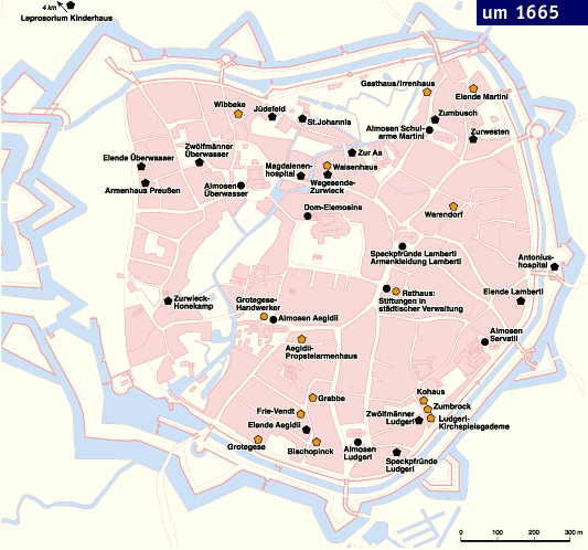 Stiftungen in Münster um 1665