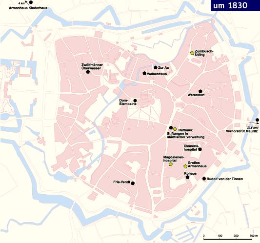 Soziale Stiftungen in Münster um 1830