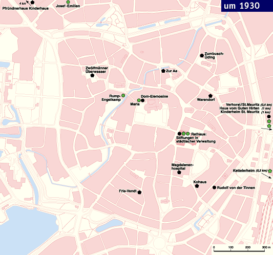 Soziale Stiftungen in Münster um 1930