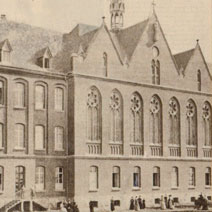 Das historische Gebäude von 1888, Foto aus: 125 Jahre Westfälische Klinik Münster, 2004)