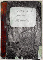 Das Meldebuch der Torwache (Foto aus: 125 Jahre Westfälische Klinik Münster, 2004)