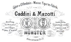 Die Visitenkarte der Gipsgießerei (Quelle: Stadtmuseum Münster)