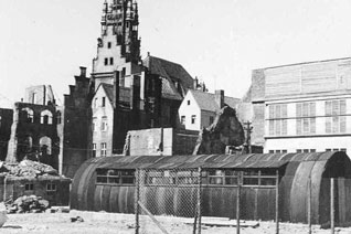 Nissenhütten nannte man diese Notwohnungen nach dem 2. Weltkrieg. (Foto: Stadtarchiv Münster)