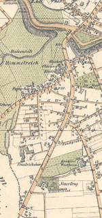 Weseler Straße mit Hausnummern, 1892 (Stadtarchiv, Karten und Pläne A 62)
