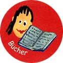 Sticker 'Bcherei'