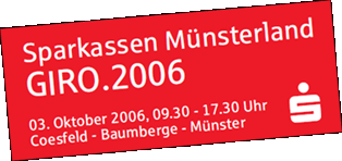 Sparkassen Münsterland GIRO.2006 - 3. Oktober 2006, 9.30 bis 17.30 Uhr - Coesfeld - Baumberge - Münster: Zur Homepage