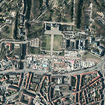 Luftbild des Schlossplatzes - 12,5 ha Platz fr Planungen