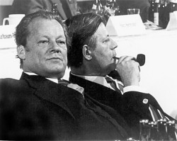Willy Brandt und Helmut Schmidt, Hannover 1973 