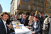 Die Stimmung war gut auf dem Prinzipalmarkt.