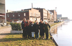 Besuch einer früheren Zwangsarbeiterin und eines Zwangsarbeiters in Münster, Januar 2003